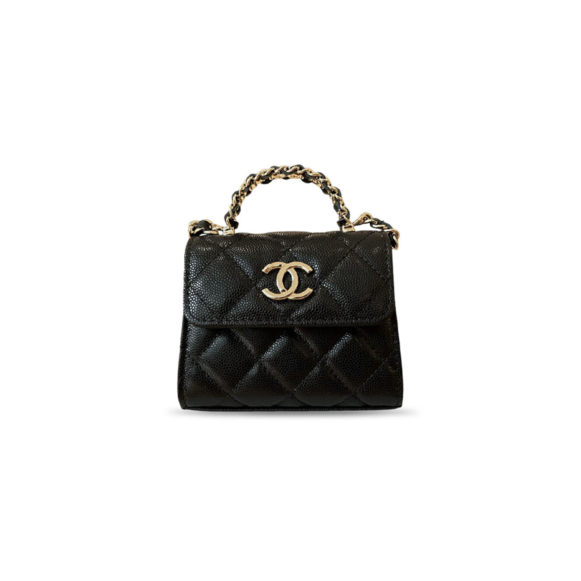 CHANEL QUILTED MINI NANO KELLY SHOPPER GRAINED CALFSKIN A96183 (12*8*4cm)